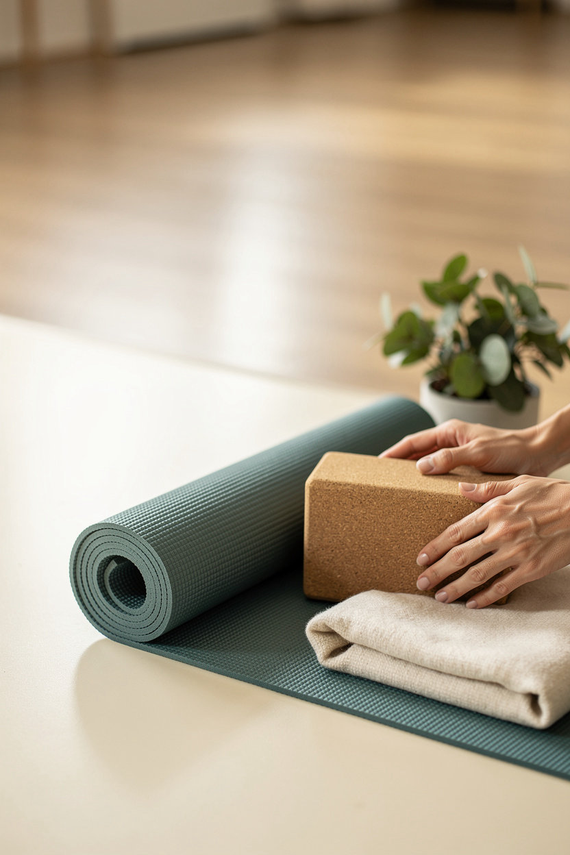 Hatha Yoga studio in Zwijndrecht, calm setting for gentle Hatha yoga and wellness coaching